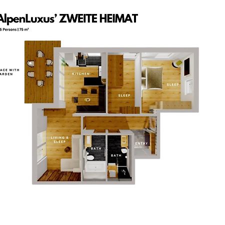 Zweite Heimat - Garden & Underground Parking Space By Alpenluxus Appartements Fuegen Ngoại thất bức ảnh